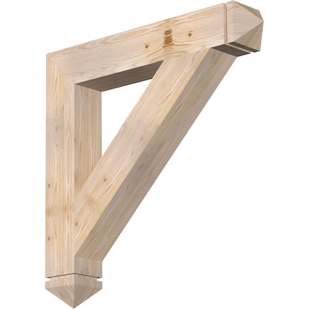 Ekena Millwork Traditional Arts & Crafts Smooth Bracket, Douglas Fir, 5 1/2"W x 36"D x 36"H BKT06X36X36TRA03SDF